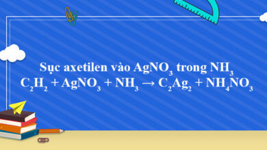 C2H2 + AgNO3 + NH3 → C2Ag2 + NH4NO3