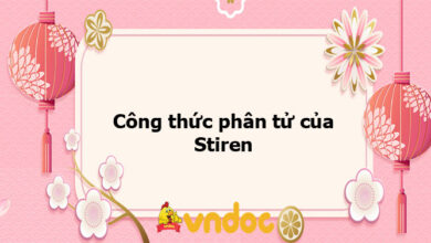 Công thức phân tử của Stiren